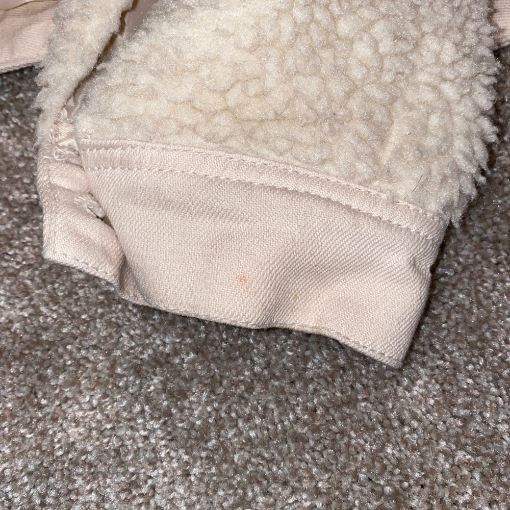 Zara Sherpa Jacket Size XS Cream Off White - Picture 7 of 7
